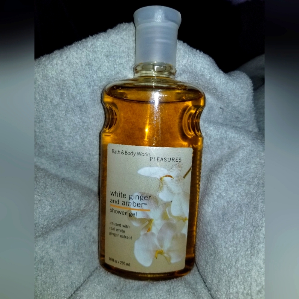 RARE White Ginger and Amber Shower Gel BBW